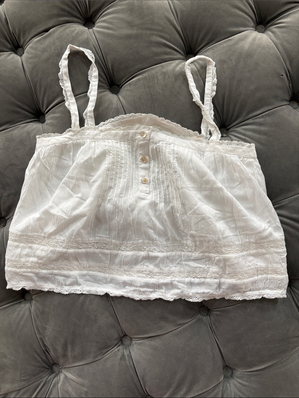 Wilfred small  Lace-Trim Spaghetti Strap Tank Top NWOT